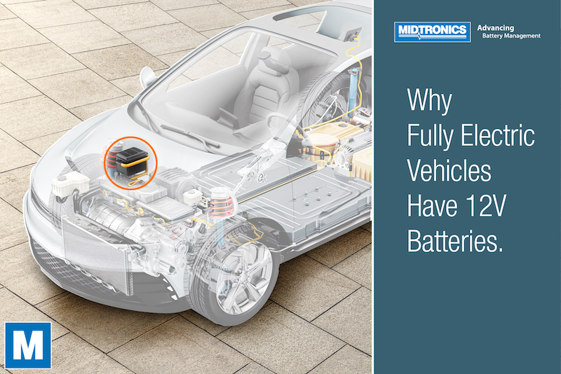 do electric vehicles have a 12v battery?